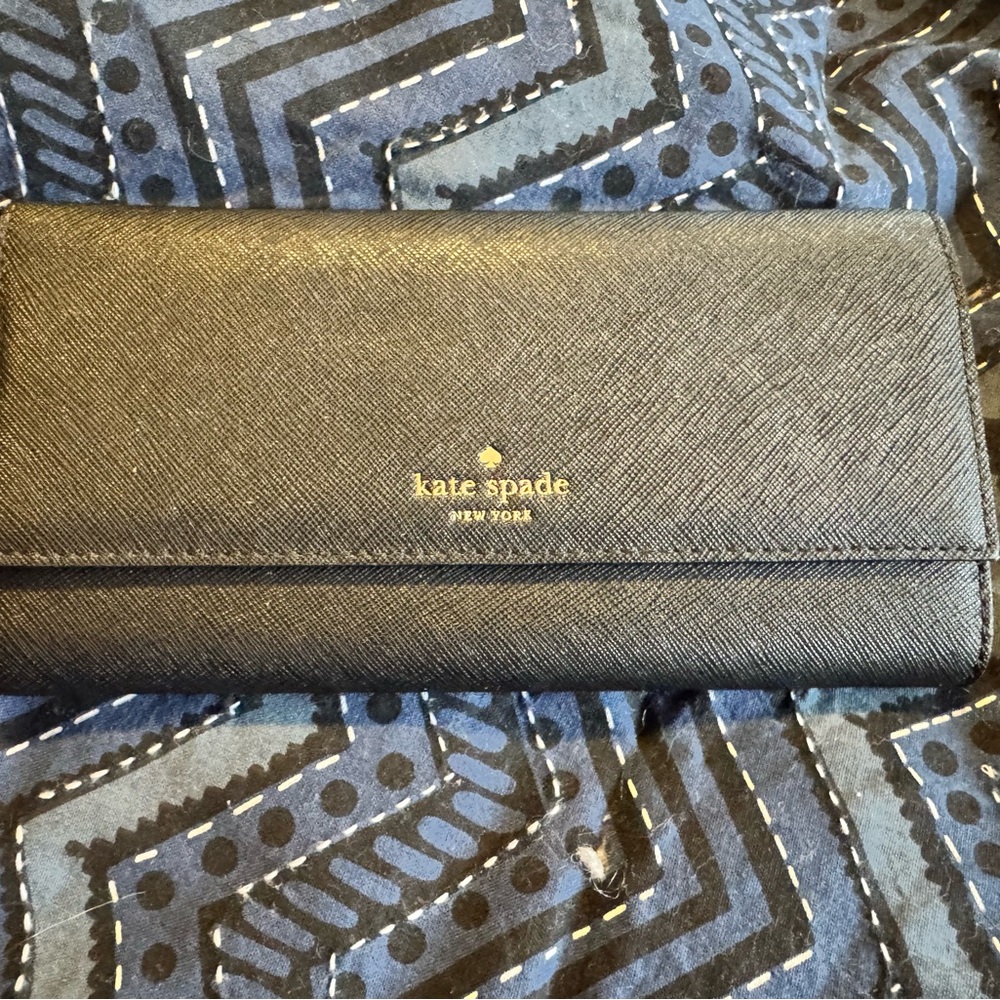 Kate Spade Black Leather Wallet